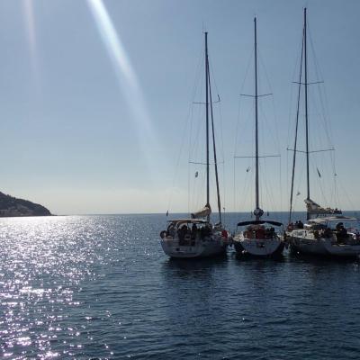 Mouillage dans la baie de la Garonne